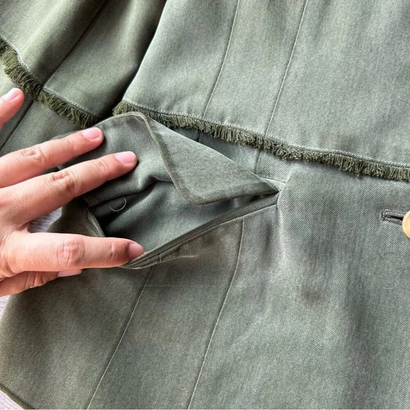 Lolly Pop Pure Silk Fringe  Trim Blazer - Picture 7 of 14